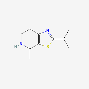 molecular formula C10H16N2S B11775714 2-Isopropyl-4-methyl-4,5,6,7-tetrahydrothiazolo[5,4-c]pyridine 