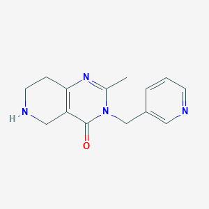 molecular formula C14H16N4O B11775759 2-Methyl-3-(pyridin-3-ylmethyl)-5,6,7,8-tetrahydropyrido[4,3-d]pyrimidin-4(3H)-one 