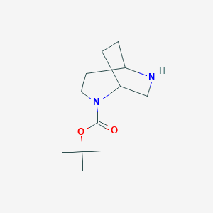 molecular formula C12H22N2O2 B11775831 tert-Butyl 2,6-diazabicyclo[3.2.2]nonane-2-carboxylate 