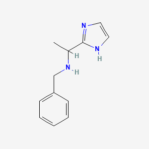 molecular formula C12H15N3 B11775857 N-benzyl-1-(1H-imidazol-2-yl)ethanamine 