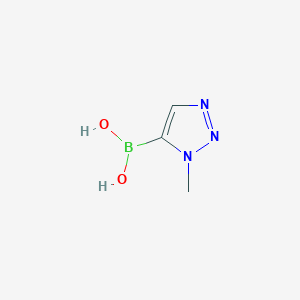 molecular formula C3H6BN3O2 B11775935 (1-Methyl-1H-1,2,3-triazol-5-yl)boronic acid 