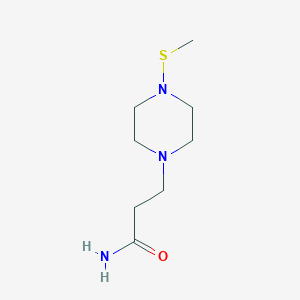 molecular formula C8H17N3OS B11775942 3-(4-(Methylthio)piperazin-1-yl)propanamide 