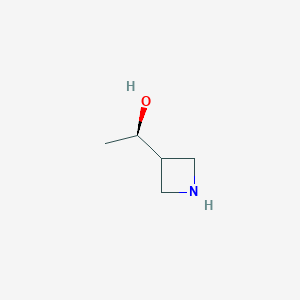 molecular formula C5H11NO B11775958 (R)-1-(Azetidin-3-yl)ethanol 