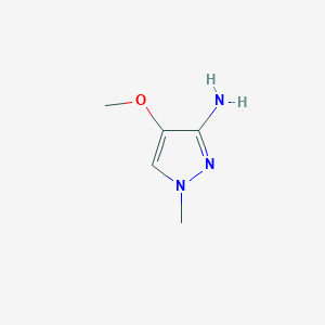 molecular formula C5H9N3O B11775960 4-Methoxy-1-methyl-1H-pyrazol-3-amine 