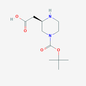 (R)-2-(4-(tert-Butoxycarbonyl)piperazin-2-yl)acetic acid