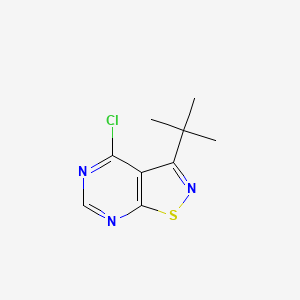 molecular formula C9H10ClN3S B11776439 3-(Tert-butyl)-4-chloroisothiazolo[5,4-D]pyrimidine 