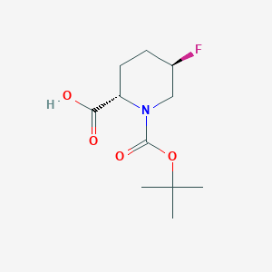 (2S,5R)-1-(tert-Butoxycarbonyl)-5-fluoropiperidine-2-carboxylic acid