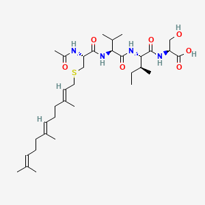 N-Acetyl-S-farnesyl-cysteinyl-valyl-isoleucyl-serine