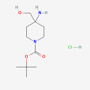 tert-Butyl 4-amino-4-(hydroxymethyl)piperidine-1-carboxylate hydrochloride