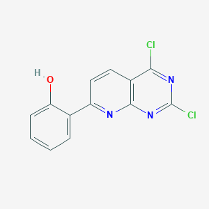 2-(2,4-Dichloropyrido[2,3-D]pyrimidin-7-YL)phenol