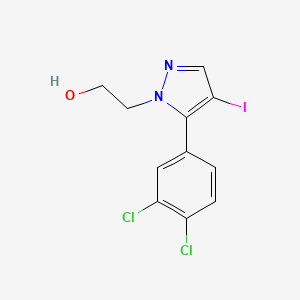 2-(5-(3,4-Dichlorophenyl)-4-iodo-1H-pyrazol-1-yl)ethanol