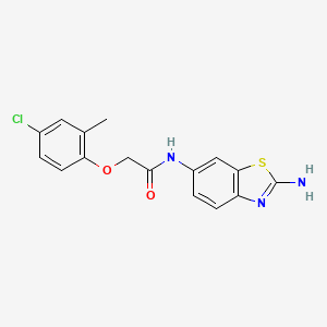 N-(2-Aminobenzo[d]thiazol-6-yl)-2-(4-chloro-2-methylphenoxy)acetamide