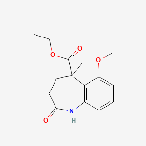 Ethyl 6-methoxy-5-methyl-2-oxo-2,3,4,5-tetrahydro-1H-benzo[b]azepine-5-carboxylate