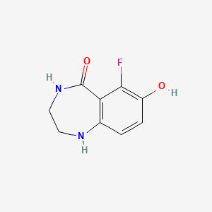 6-Fluoro-7-hydroxy-3,4-dihydro-1H-benzo[e][1,4]diazepin-5(2H)-one