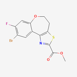 Methyl 9-bromo-8-fluoro-4,5-dihydrobenzo[2,3]oxepino[4,5-d]thiazole-2-carboxylate