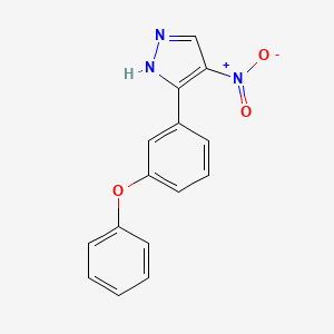 4-Nitro-3-(3-phenoxyphenyl)-1H-pyrazole