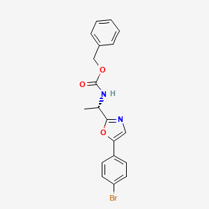 (S)-Benzyl (1-(5-(4-bromophenyl)oxazol-2-YL)ethyl)carbamate