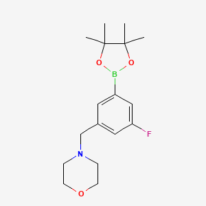 4-(3-Fluoro-5-(4,4,5,5-tetramethyl-1,3,2-dioxaborolan-2-yl)benzyl)morpholine