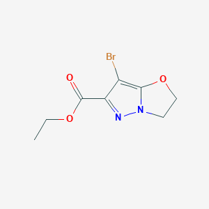 Ethyl 7-bromo-2,3-dihydropyrazolo[5,1-b]oxazole-6-carboxylate