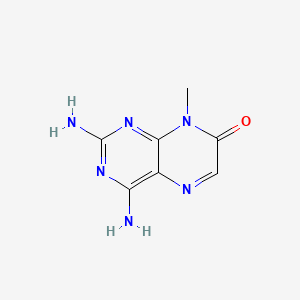 molecular formula C7H8N6O B1177705 2,4-diamino-8-methyl-7(8H)-pteridinone 