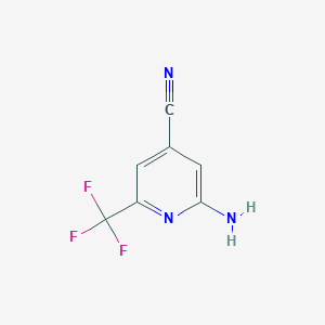 2-Amino-6-(trifluoromethyl)isonicotinonitrile