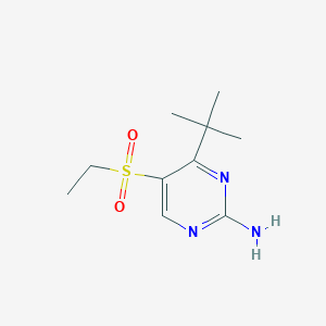 4-(tert-Butyl)-5-(ethylsulfonyl)pyrimidin-2-amine