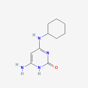 molecular formula C10H16N4O B1177713 4-Amino-6-(cyclohexylamino)-2-pyrimidinol 