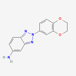 2-(2,3-Dihydrobenzo[b][1,4]dioxin-6-yl)-2H-benzo[d][1,2,3]triazol-5-amine