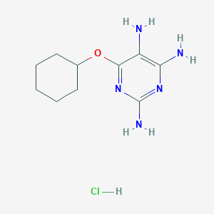 6-(Cyclohexyloxy)pyrimidine-2,4,5-triamine hydrochloride