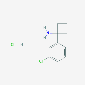 molecular formula C10H13Cl2N B1177715 1-(3-Chlorophenyl)cyclobutanamine CAS No. 158943-22-7