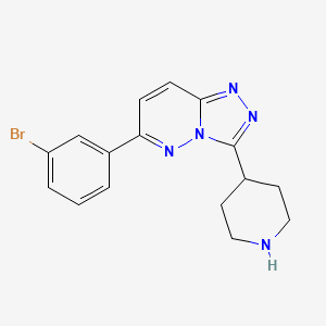 6-(3-Bromophenyl)-3-(piperidin-4-yl)-[1,2,4]triazolo[4,3-b]pyridazine