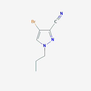 4-Bromo-1-propyl-1H-pyrazole-3-carbonitrile