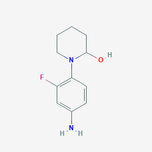 1-(4-Amino-2-fluorophenyl)piperidin-2-ol