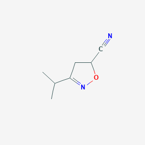 3-Isopropyl-4,5-dihydroisoxazole-5-carbonitrile