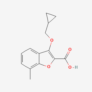 3-(Cyclopropylmethoxy)-7-methylbenzofuran-2-carboxylicacid