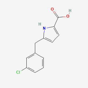 5-(3-Chlorobenzyl)-1H-pyrrole-2-carboxylic acid