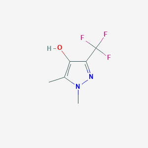 molecular formula C6H7F3N2O B11777223 1,5-Dimethyl-3-(trifluoromethyl)-1H-pyrazol-4-ol CAS No. 1624262-42-5