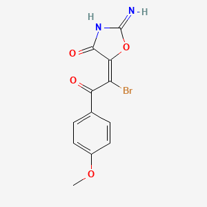2-Amino-5-(1-bromo-2-(4-methoxyphenyl)-2-oxoethylidene)-4(5H)-oxazolone