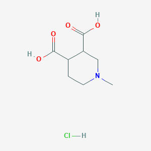 1-Methylpiperidine-3,4-dicarboxylic acid hydrochloride