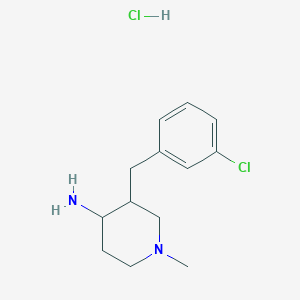 3-(3-Chlorobenzyl)-1-methylpiperidin-4-amine hydrochloride