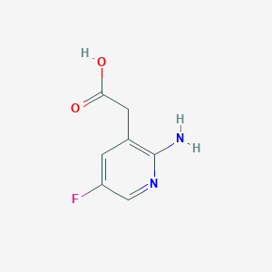 2-(2-Amino-5-fluoropyridin-3-yl)acetic acid