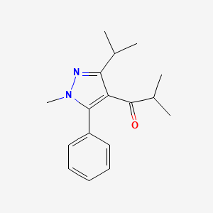 1-(3-Isopropyl-1-methyl-5-phenyl-1H-pyrazol-4-yl)-2-methylpropan-1-one