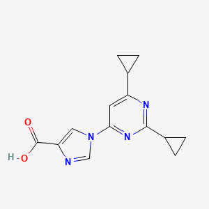 1-(2,6-Dicyclopropylpyrimidin-4-yl)-1H-imidazole-4-carboxylic acid