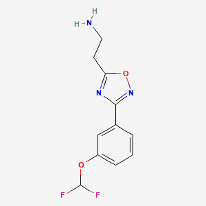 2-(3-(3-(Difluoromethoxy)phenyl)-1,2,4-oxadiazol-5-yl)ethanamine