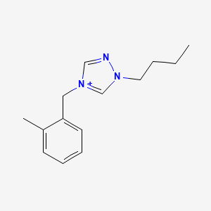 molecular formula C14H20N3+ B1177762 1-butyl-4-(2-methylbenzyl)-1H-1,2,4-triazol-4-ium 