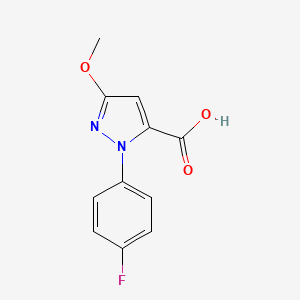 1-(4-Fluorophenyl)-3-methoxy-1H-pyrazole-5-carboxylic acid