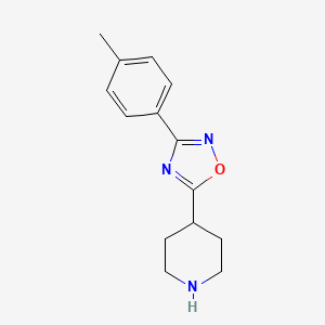 4-[3-(4-Methylphenyl)-1,2,4-oxadiazol-5-yl]piperidine