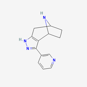 3-(Pyridin-3-yl)-1,4,5,6,7,8-hexahydro-4,7-epiminocyclohepta[c]pyrazole