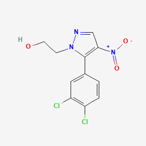 2-(5-(3,4-Dichlorophenyl)-4-nitro-1H-pyrazol-1-yl)ethanol