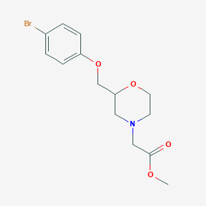 Methyl 2-(2-((4-bromophenoxy)methyl)morpholino)acetate